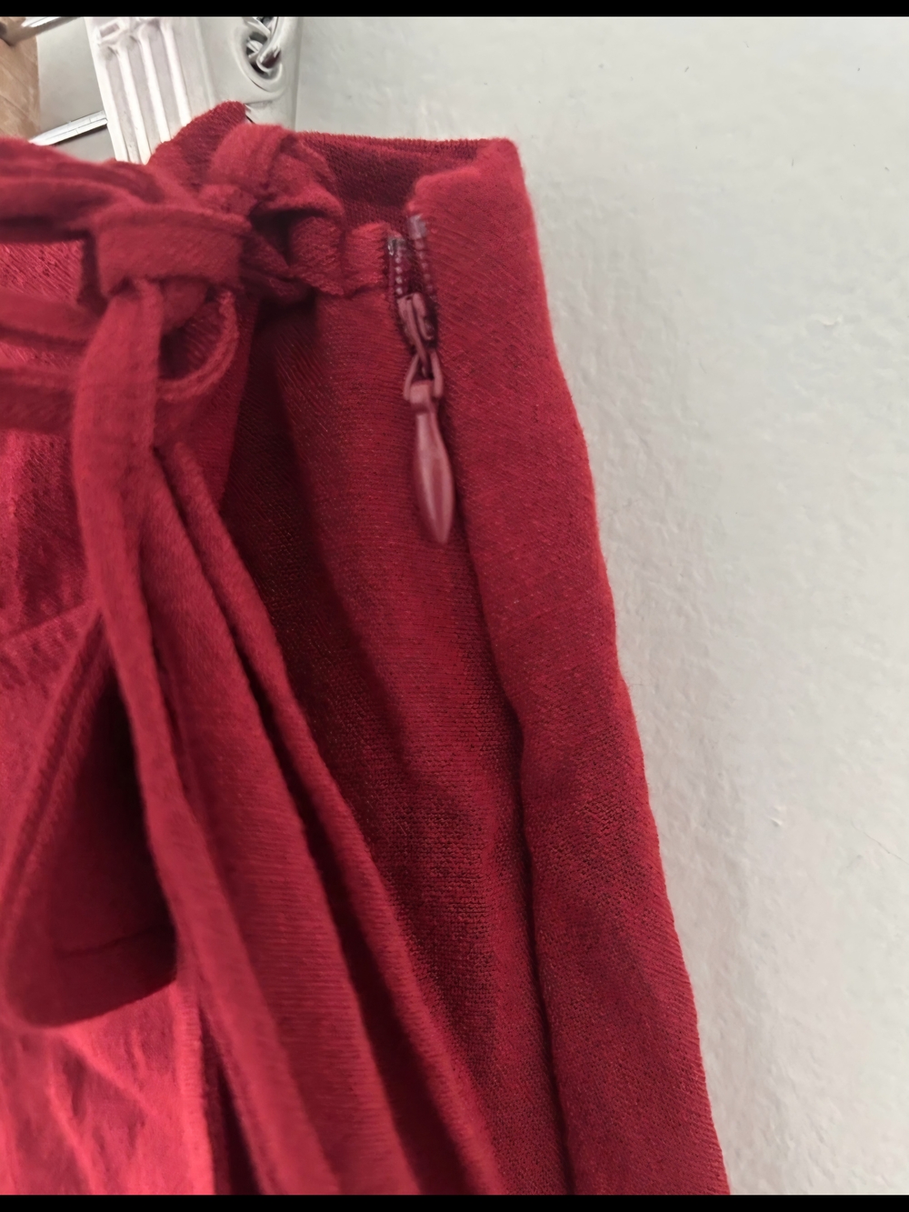 Halara Patitoff 2.0 Wrap Cargo Pocket Mini Skort Skirt Side Tie Red Small - Picture 4 of 6